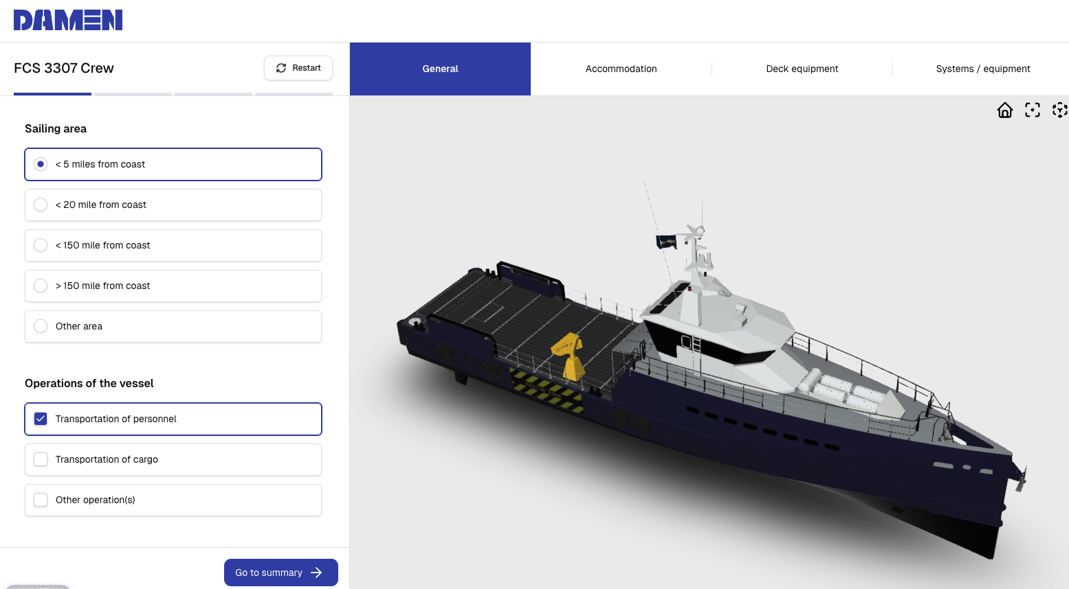 Damen Configurator